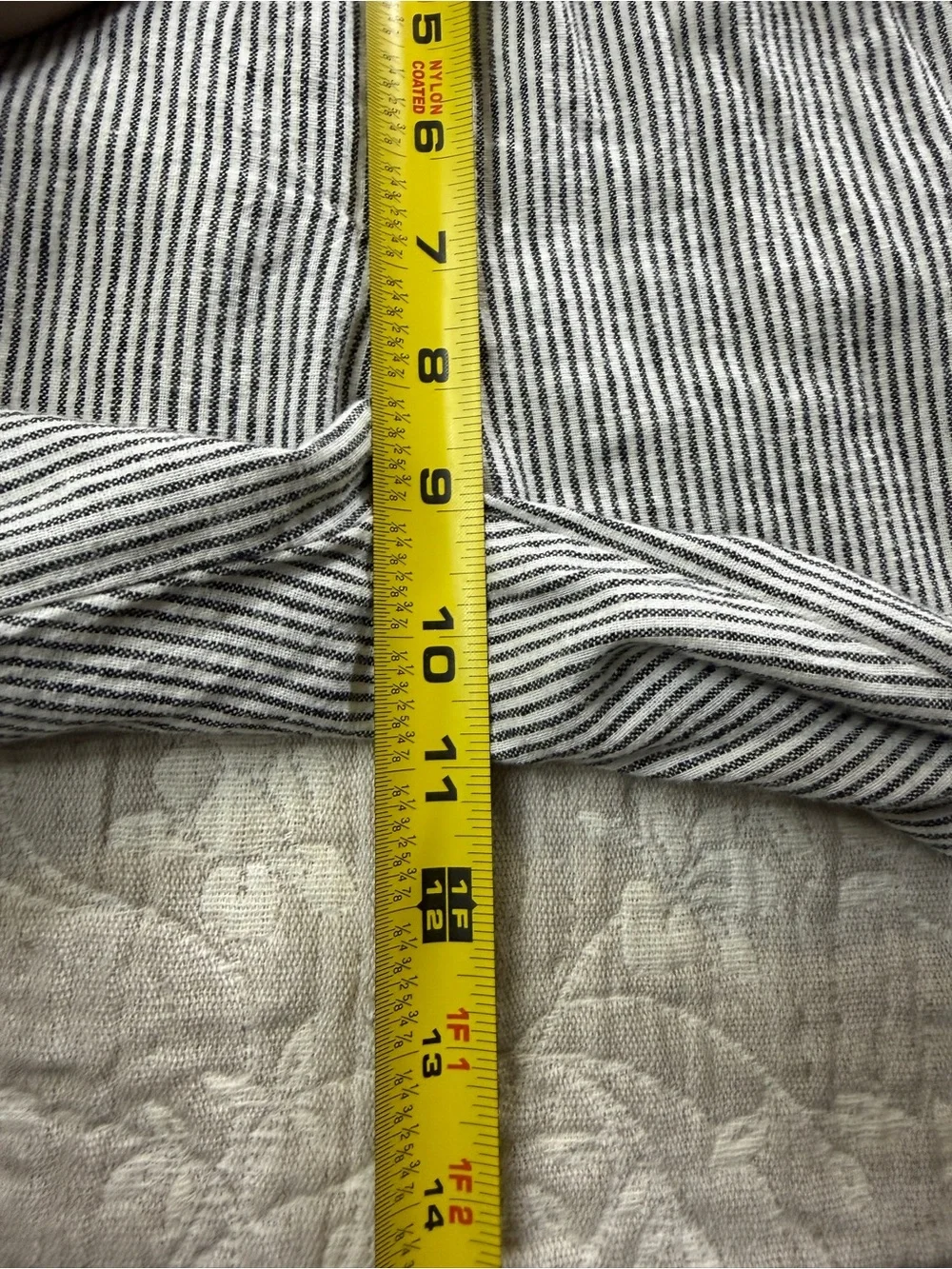 J.Crew Women's Striped Cuffed Pants Size 0 Front Pockets Casual Straight Leg
